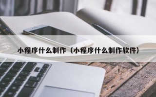新昌小程序什么制作（小程序什么制作软件）